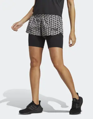 Adidas Shorts de Running 2 en 1 adidas x Marimekko Run Icons Logo 3 Barras