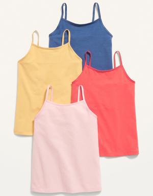 4-Pack Fitted Cami Tops for Toddler Girls multi