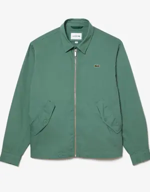 Men's Organic Cotton Gabardine Zip-Up Jacket