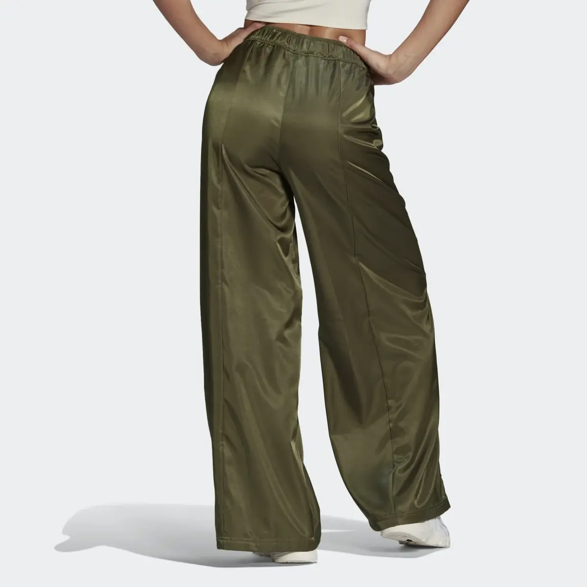 Adidas Wide-Leg Satin Pants. 2