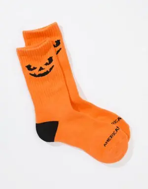 Halloween Jack-O-Lantern Crew Socks