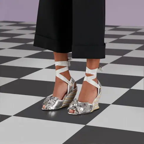 Gucci Women's sequin espadrille sandal. 2