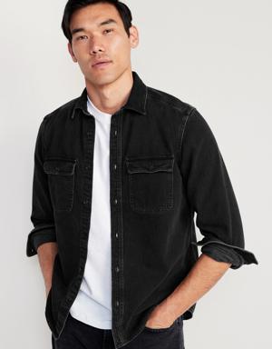 Old Navy Classic Fit Jean Workwear Shirt black