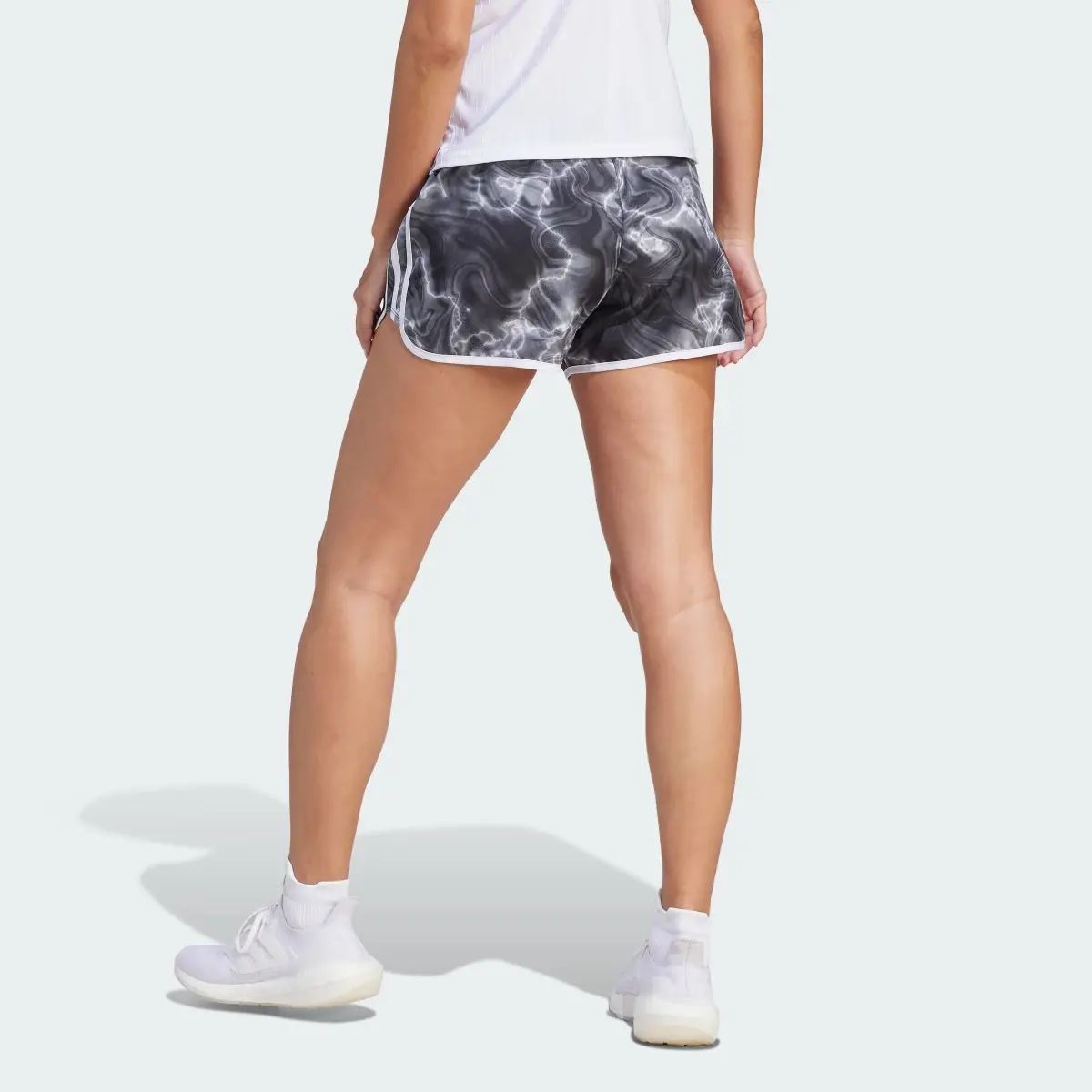 Adidas Marathon 20 Allover Print Shorts (Plus Size). 2