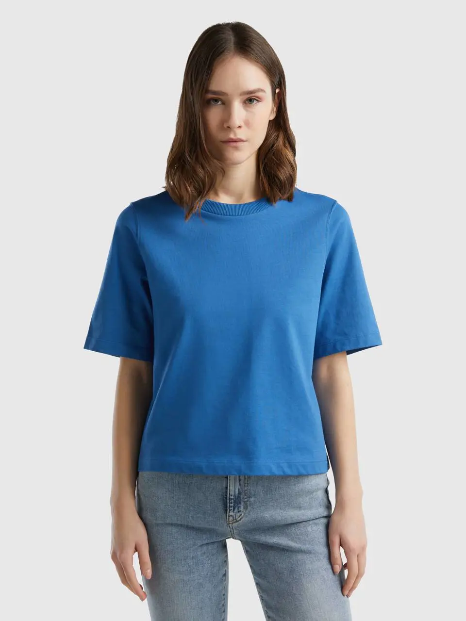 Benetton 100% cotton boxy fit t-shirt. 1