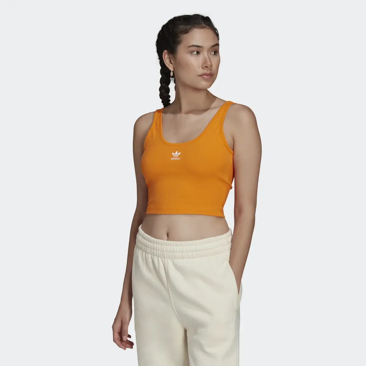 Adidas Adicolor Essentials Rib Tank Top. 2