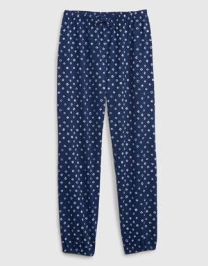 Gap Kids 100% Recycled Jersey PJ Joggers blue