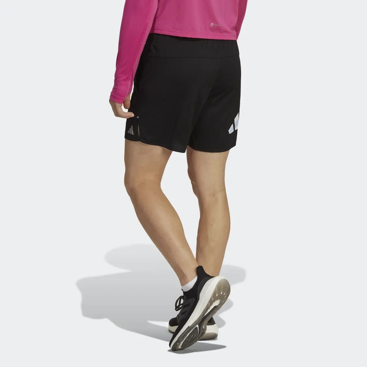 Adidas Run Icons 3 Bar Logo Shorts. 2