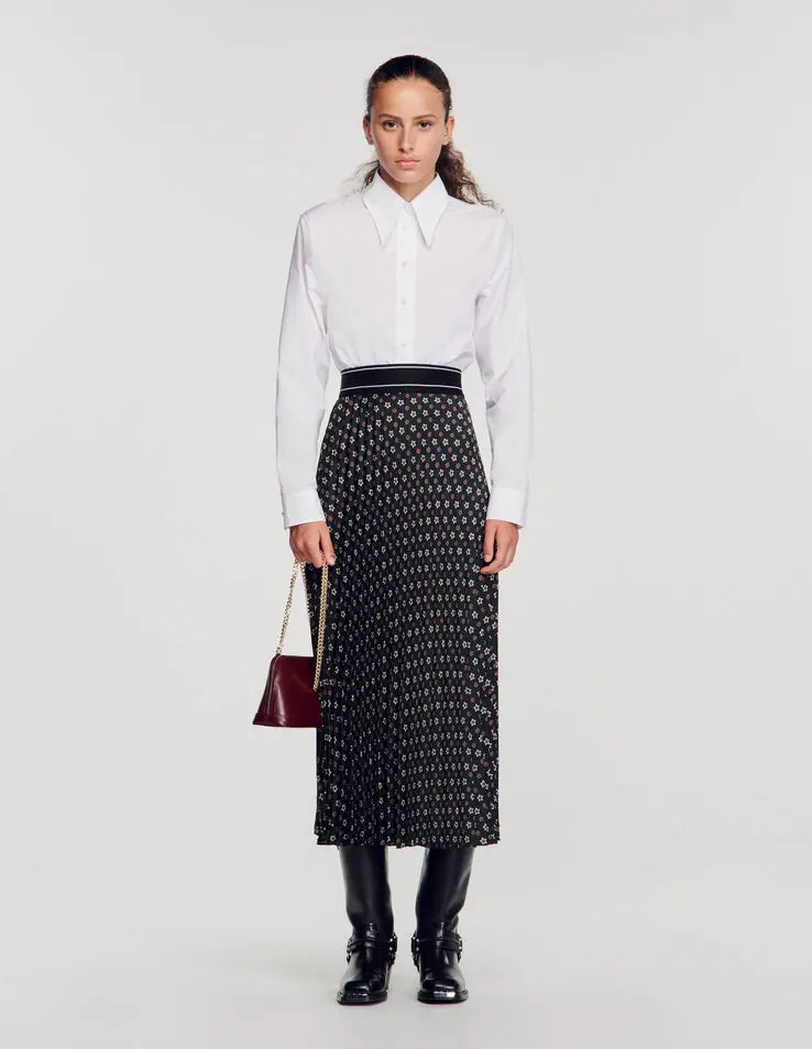 Sandro Long pleated skirt. 1