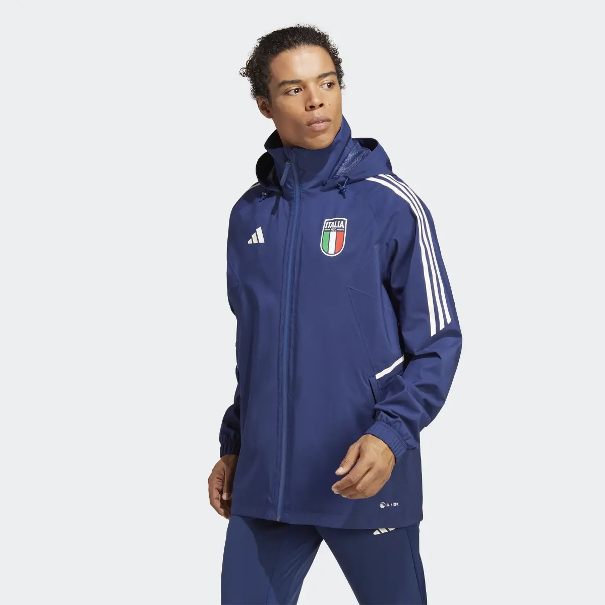 Adidas Italy Condivo 23 Rain Jacket. 2