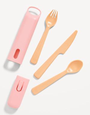 Old Navy Hip® Reusable Cutlery Set (with Fork, Knife & Spoon) multi