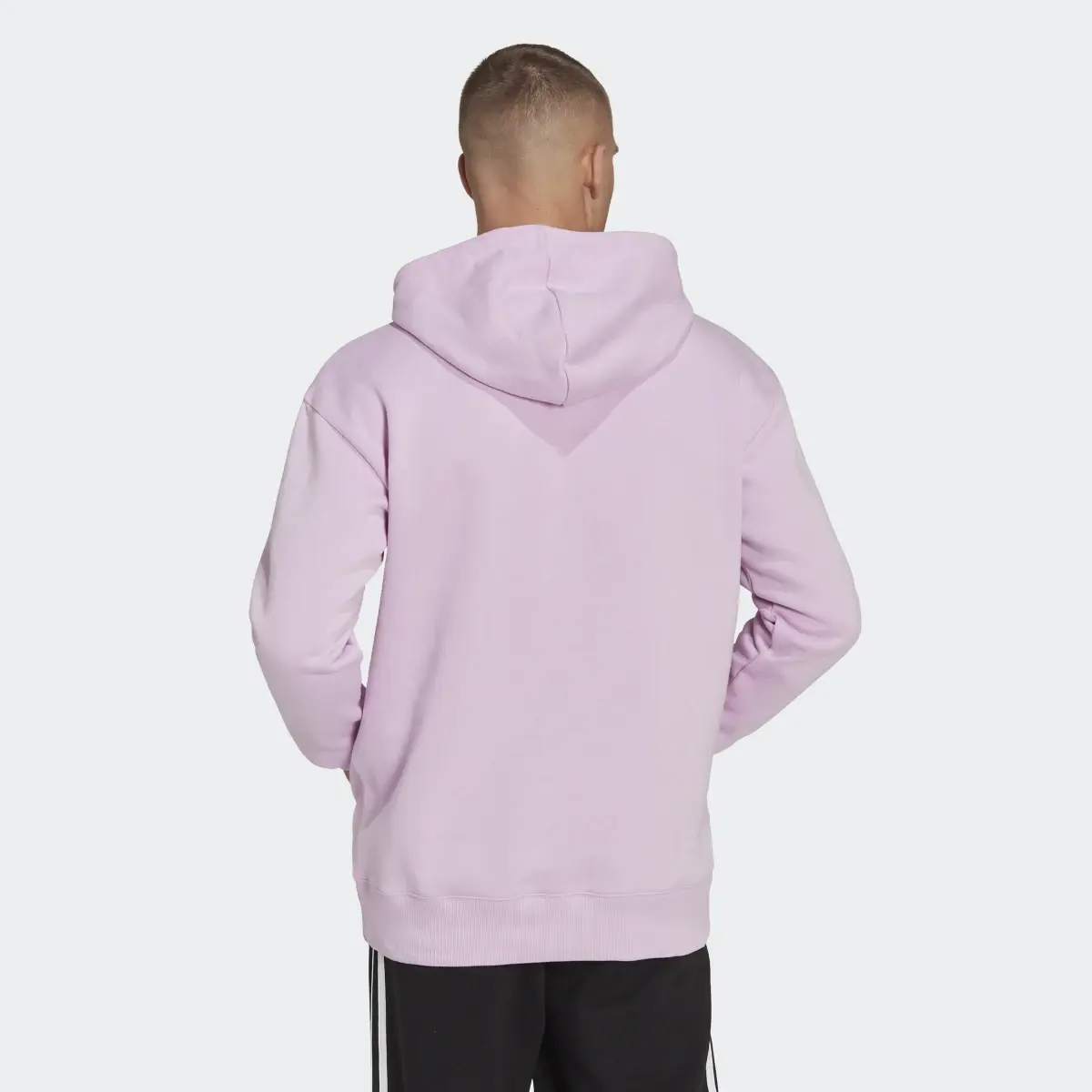 Adidas Essentials FeelVivid Cotton Fleece Drop Shoulder Hoodie. 3