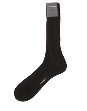 Siyah Logolu Erkek Çorap