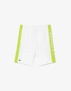 Herren Colourblock-Shorts aus Baumwollfleece
