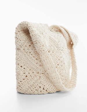 Bucket crochet bag
