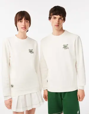 Sudadera unisex Lacoste Sport Roland Garros Edition de algodón ecológico