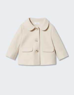 Buttoned cotton coat