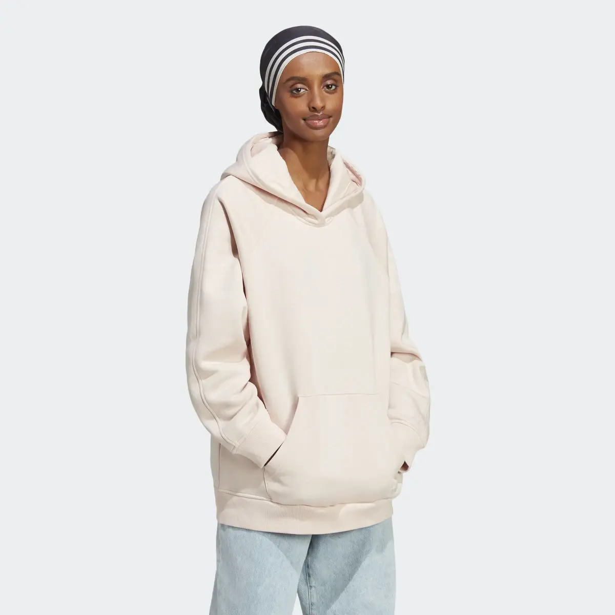 Adidas ALL SZN Fleece Boyfriend Hoodie. 2