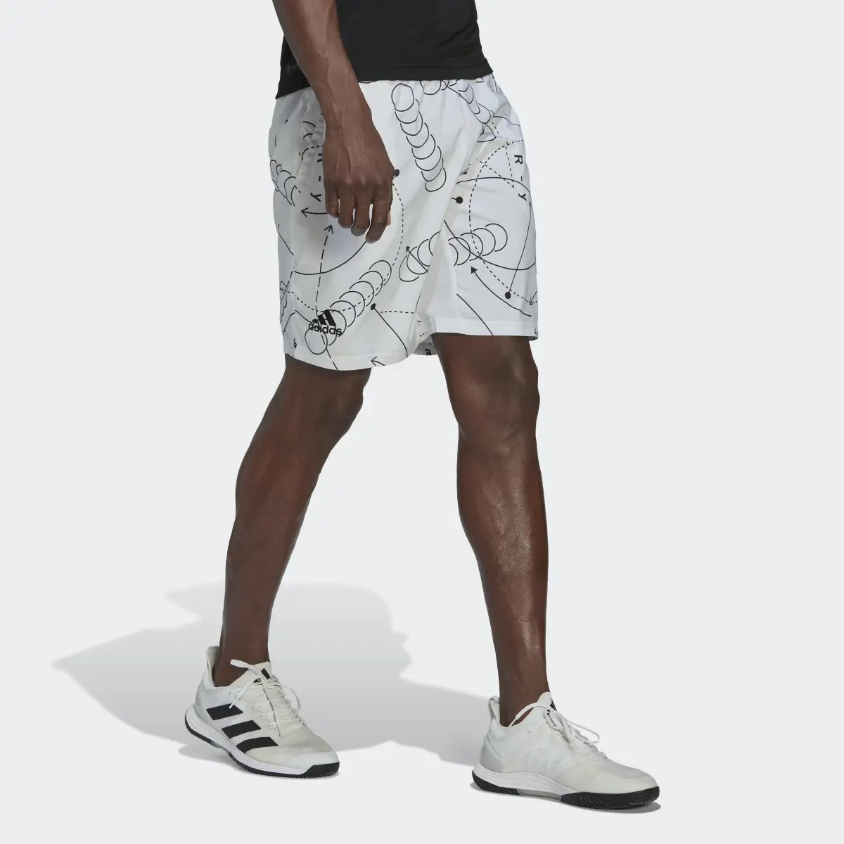 Adidas Club Graphic Tennis Shorts. 3