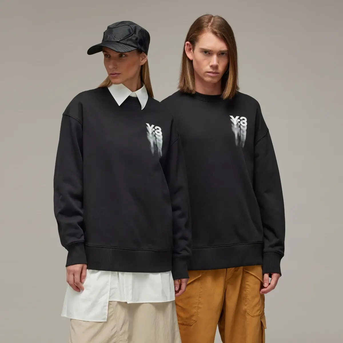 Adidas Y-3 Graphic Crew Sweater. 1