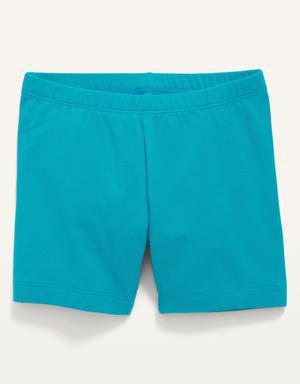 Jersey-Knit Biker Shorts for Toddler Girls blue