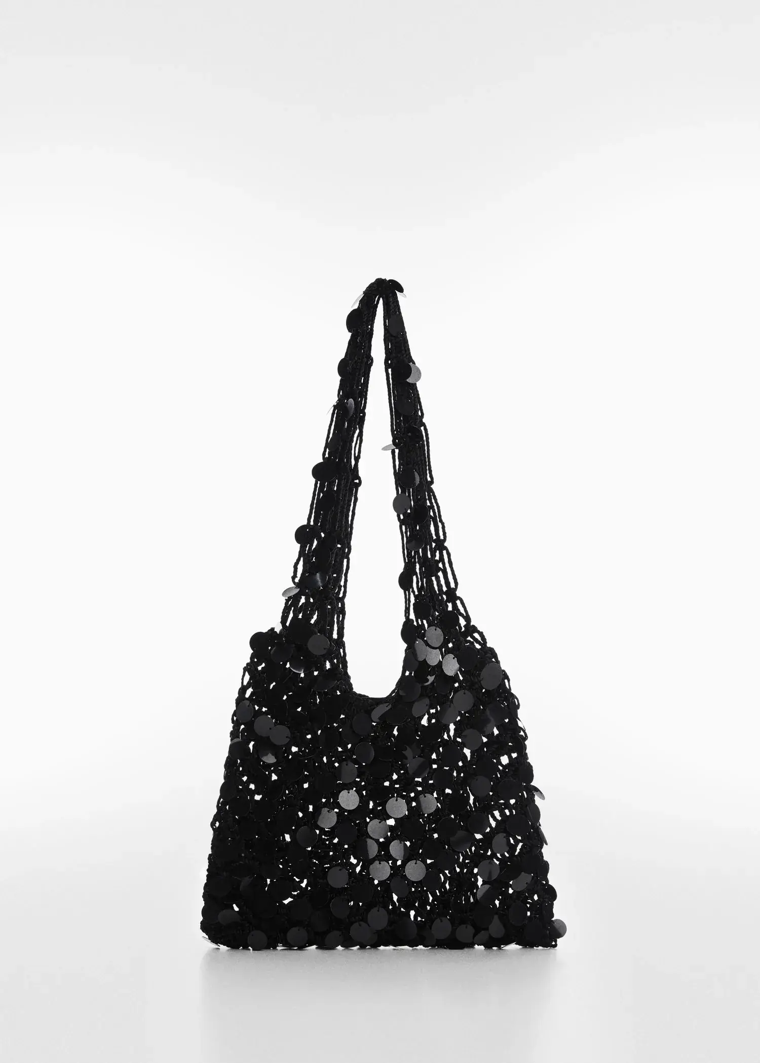 Mango Mesh-Tasche mit Pailletten. 1