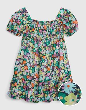 Gap Toddler Puff Sleeve Floral Dress multi