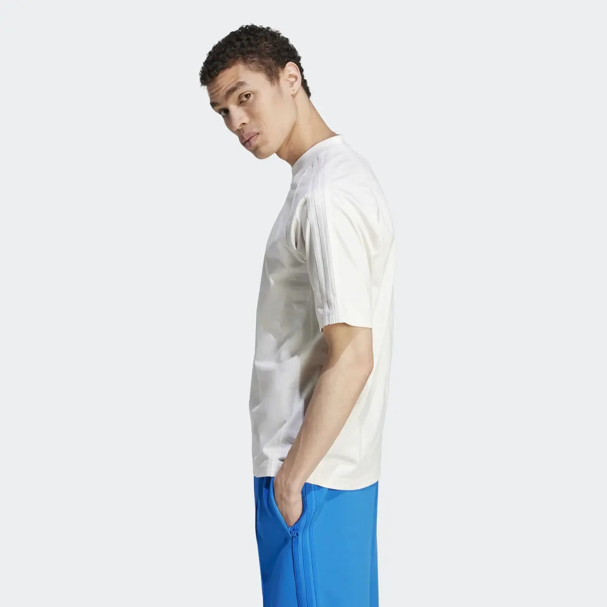 Adidas Blue Version Essentials Short Sleeve T-Shirt. 3