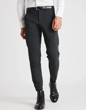 Recycled Suiting Cargo Pants