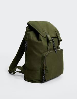 Waterproof backpack with flap
