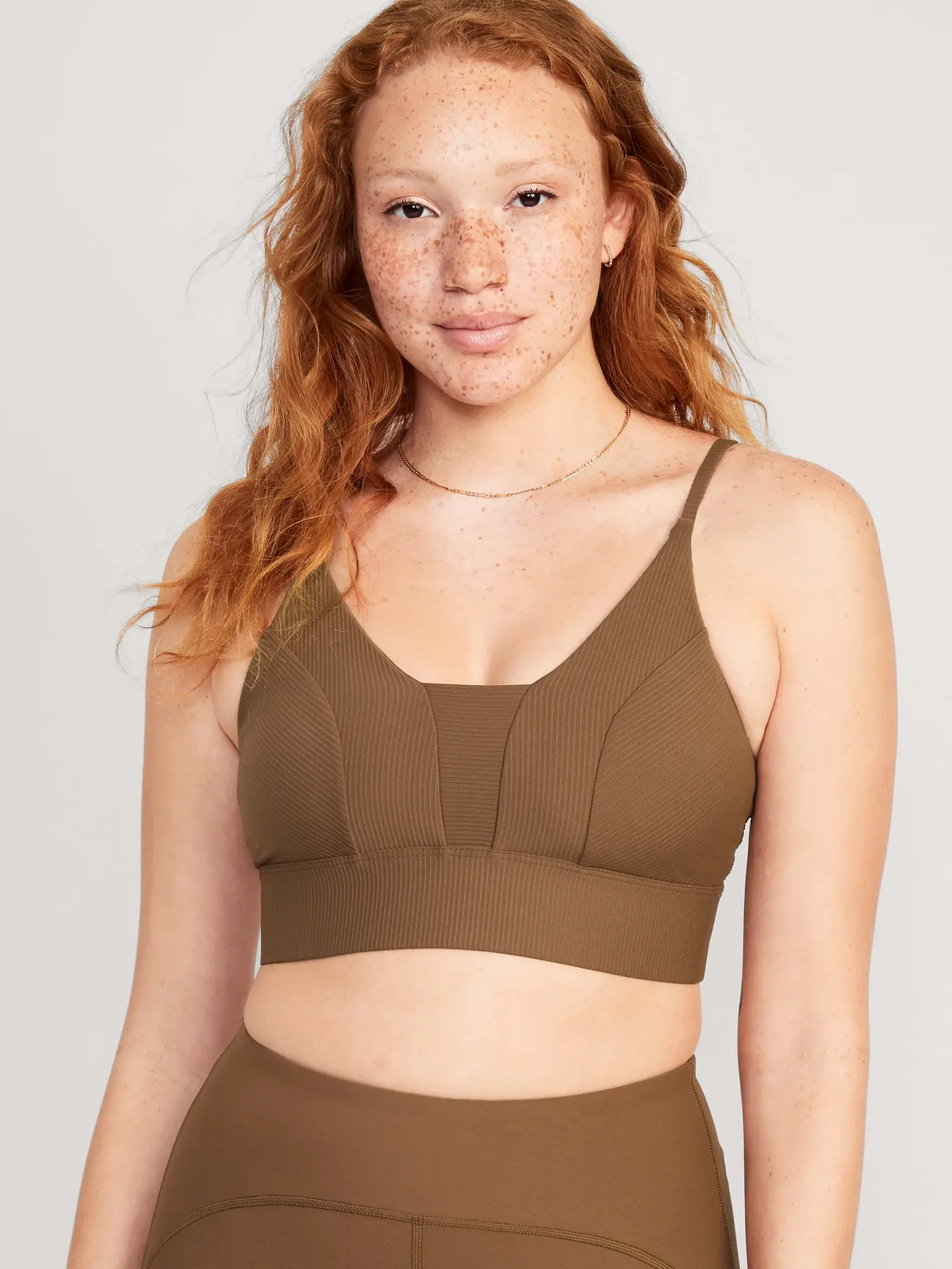Old Navy - Light Support PowerSoft Textured-Rib Sports Bra for