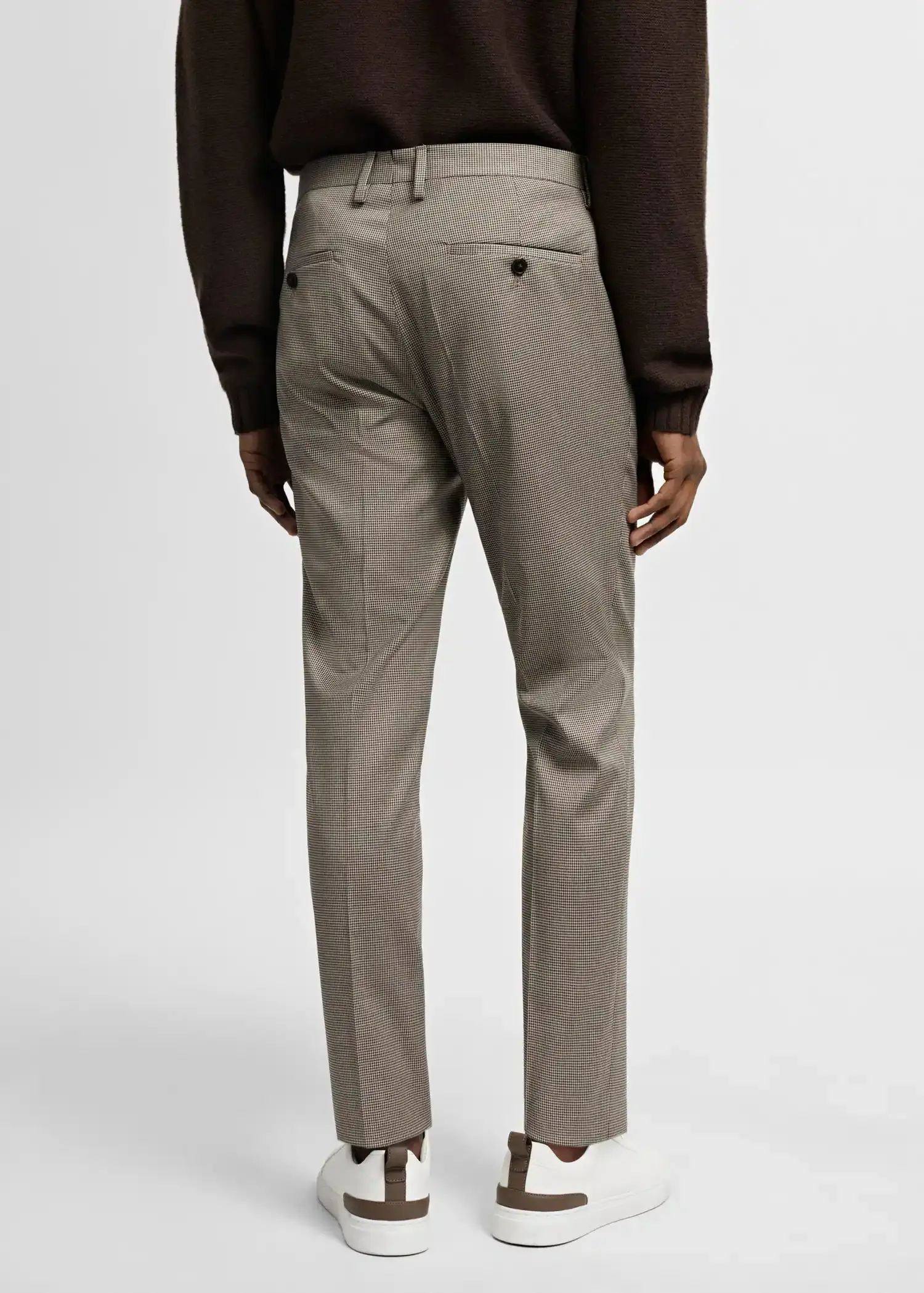 Mango Stretch fabric super slim-fit suit pants. 3