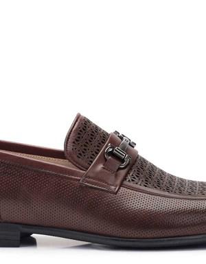 Hakiki Deri Kahverengi Günlük Loafer Erkek Ayakkabı -11798-