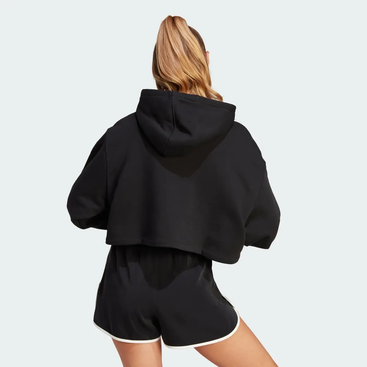 Adidas Adicolor Classics Cropped Hoodie. 3