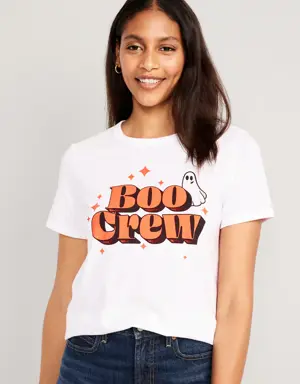 EveryWear Matching Graphic T-Shirt for Women black
