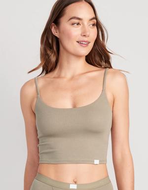 Old Navy Rib-Knit Brami Top for Women beige