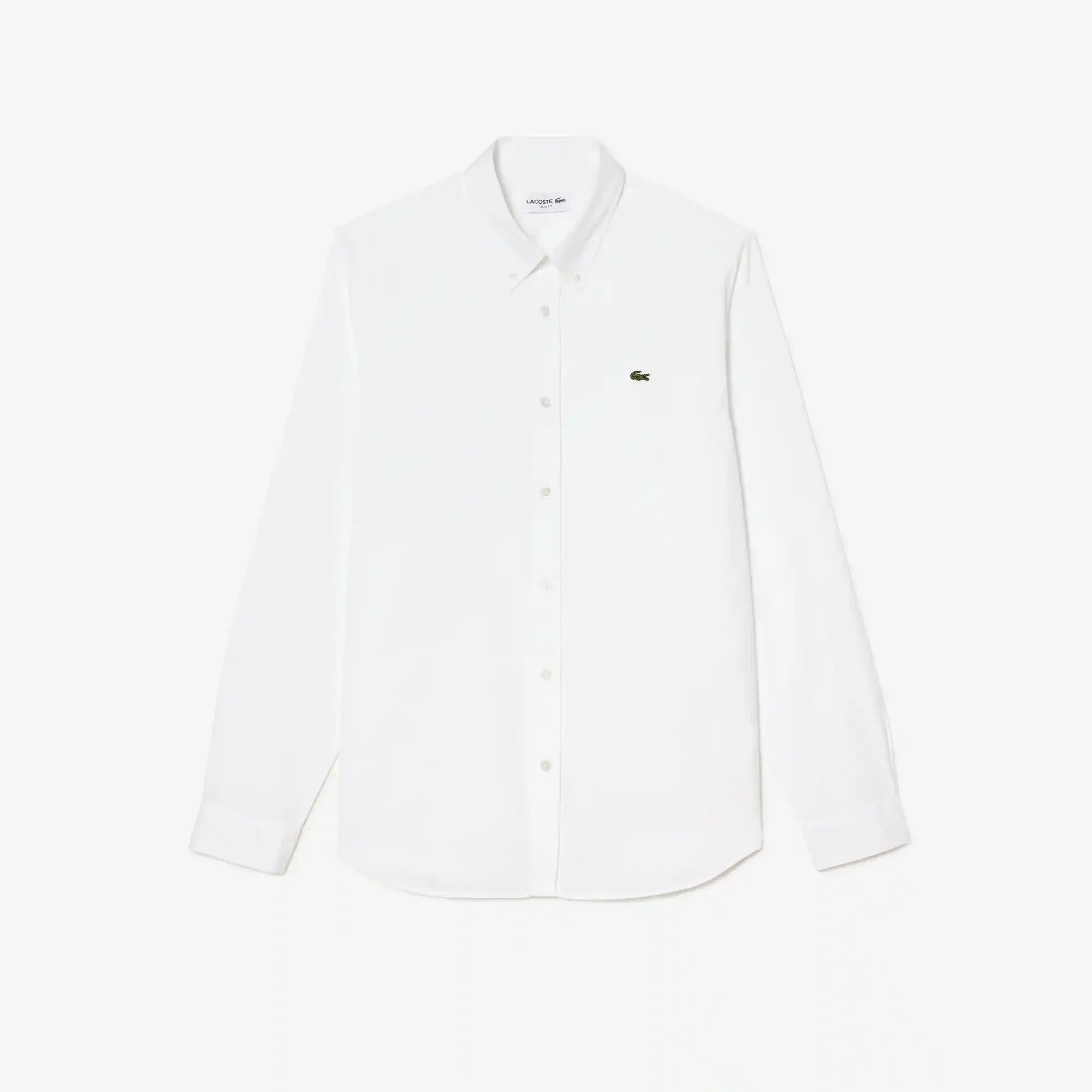 Lacoste Chemise slim fit unie en coton premium. 2