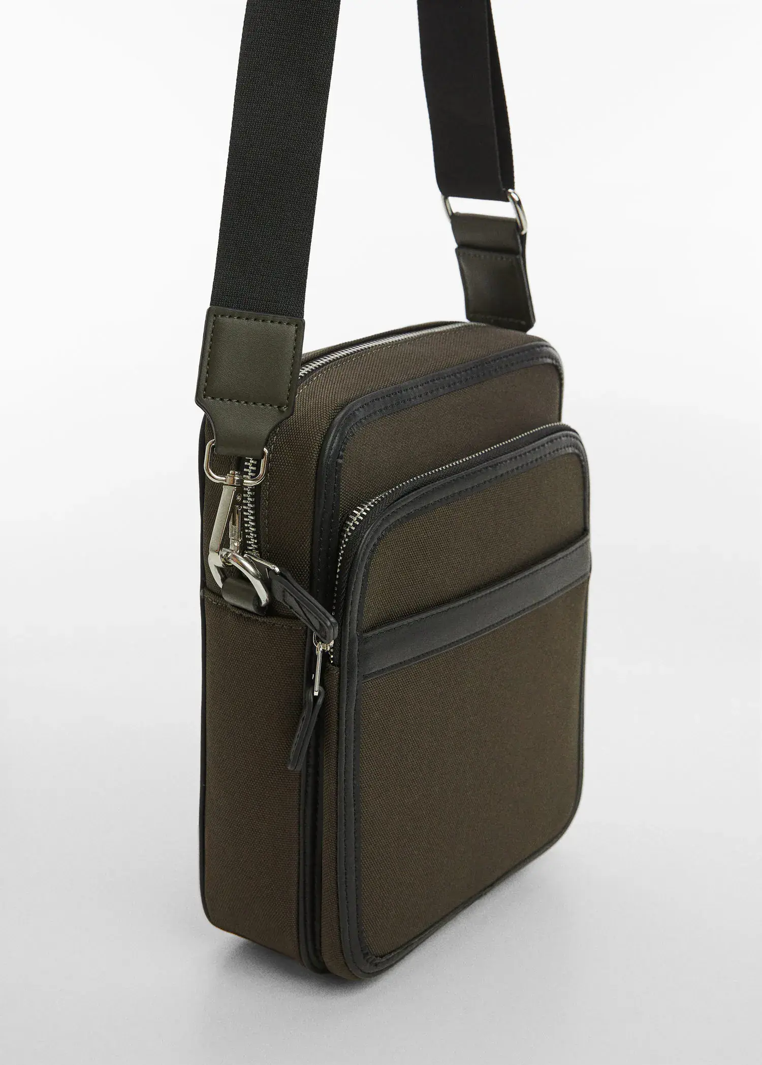 Mango Shoulder bag with leather-effect details . 2
