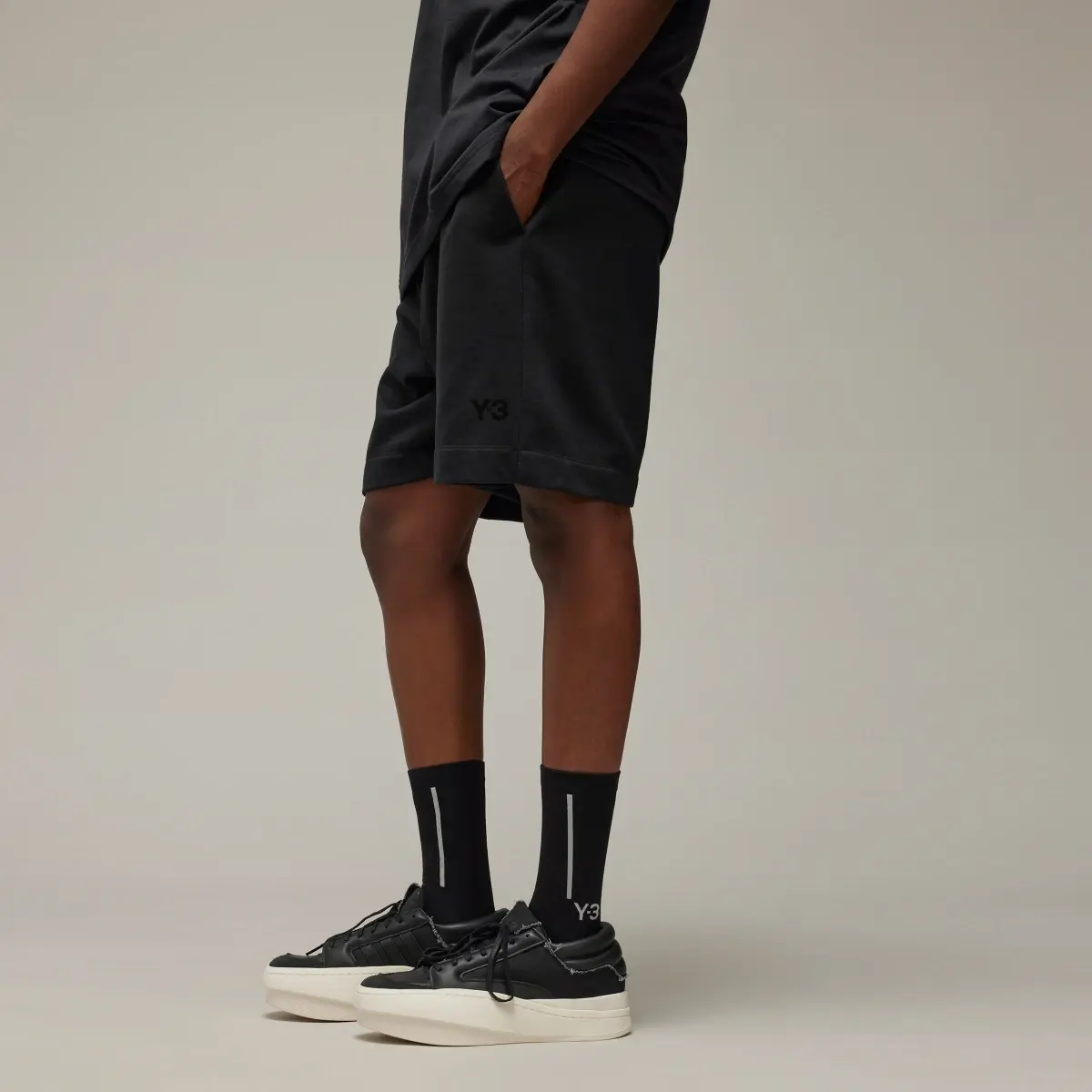 Adidas Y-3 French Terry Shorts. 2