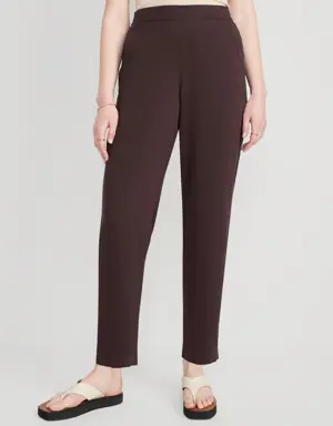 High-Waisted Playa Taper Pants for Women red