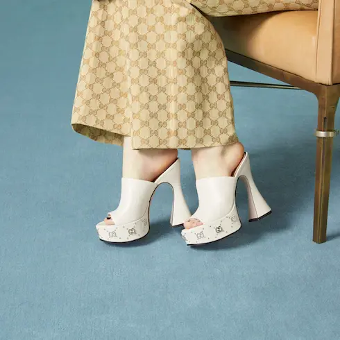 Gucci Women's platform slide sandal. 3