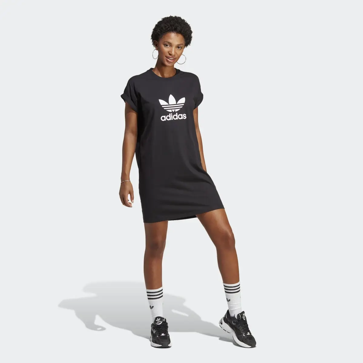 Adidas Adicolor Classics Trefoil Tee Dress. 3