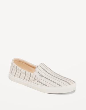 Old Navy Canvas Slip-On Sneakers for Women white
