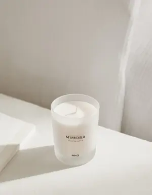 Mimosa scented candle