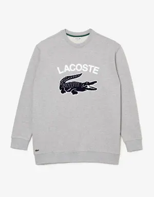 Men's Lacoste Crocodile Print Crew Neck Sweatshirt - Plus Size - Big