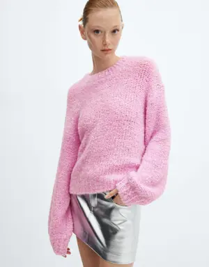 Sweater with puffed sleeves 