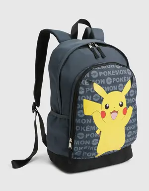 Kids Recycled Pokemon Backpack gray