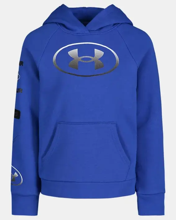 Under Armour Little Girls' UA Rival Fleece Graphics Hoodie. 1