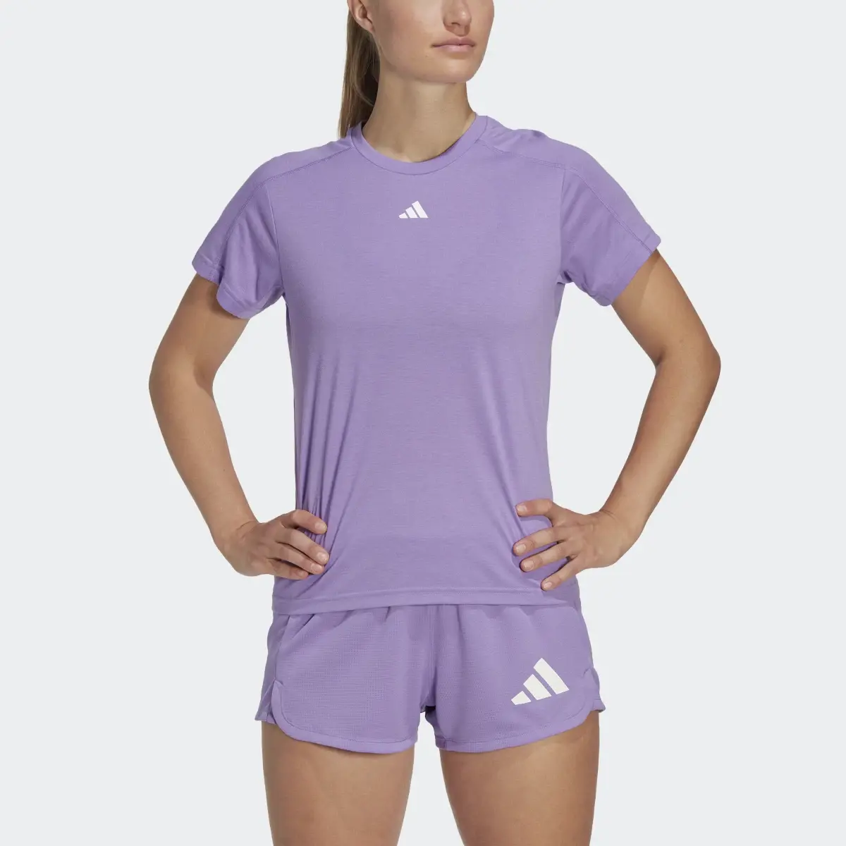 Adidas Playera AEROREADY TRain Essentials Minimal Branding Cuello Redondo. 1