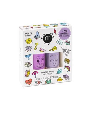 WOW Nail Polish and Stickers Set multi